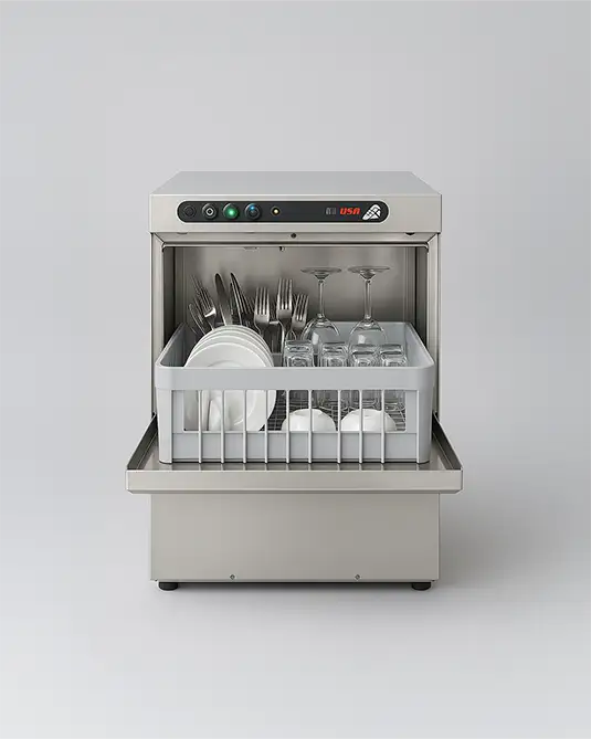 FRONT LOADING DISHWASHING MACHINES